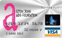 Elton John Aids Foundation Credit Card